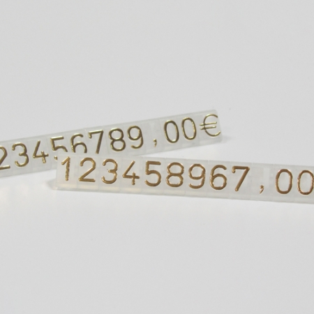 glaseado oro 9,5 mm marcadores de precios