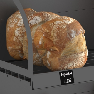 estantería de pan con freno delantero